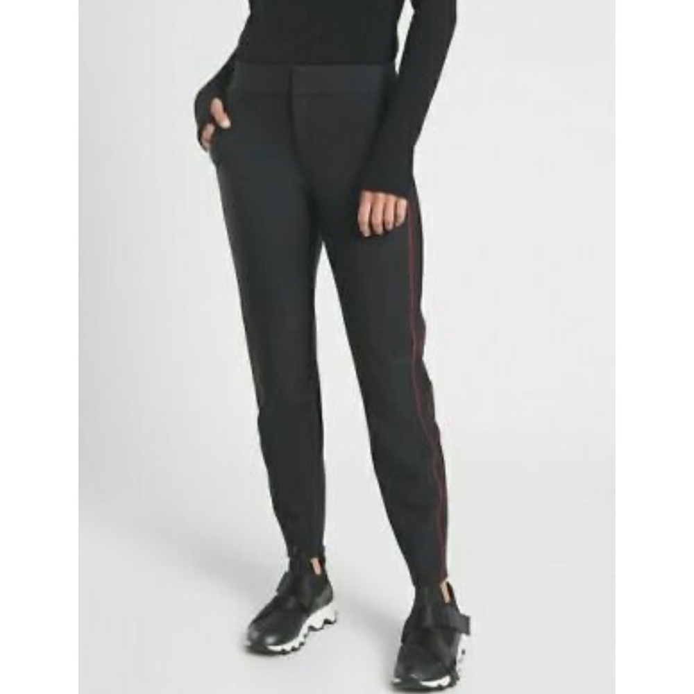 Athleta Black Stellar Novelty Trouser Commute Work Travel Pant - Picture 8 of 10